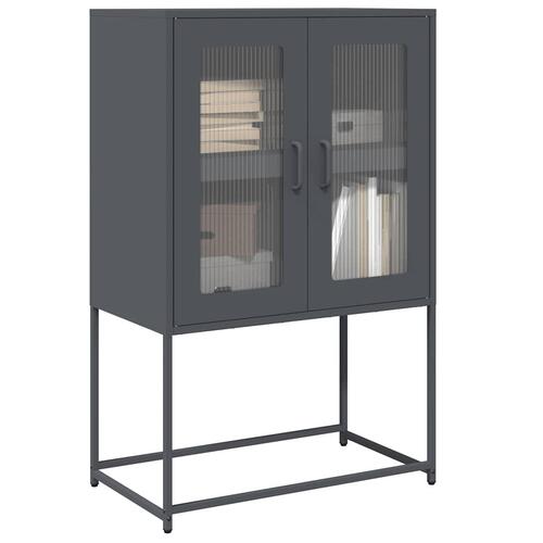 Højskab 68x39x107 cm stål antracitgrå