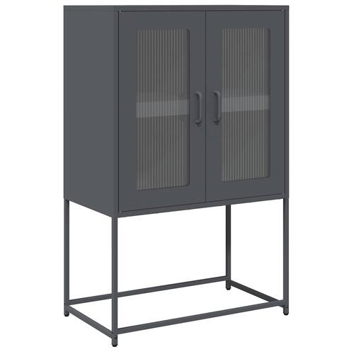 Højskab 68x39x107 cm stål antracitgrå