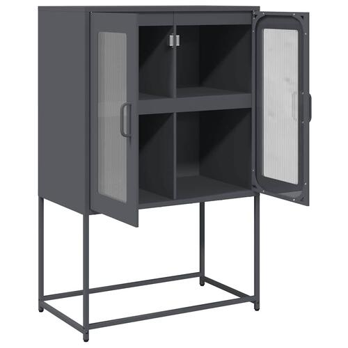 Højskab 68x39x107 cm stål antracitgrå