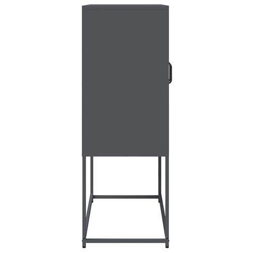 Højskab 68x39x107 cm stål antracitgrå