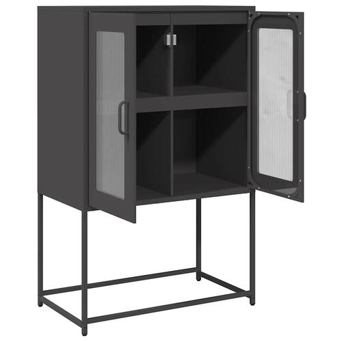 Højskab 68x39x107 cm stål sort