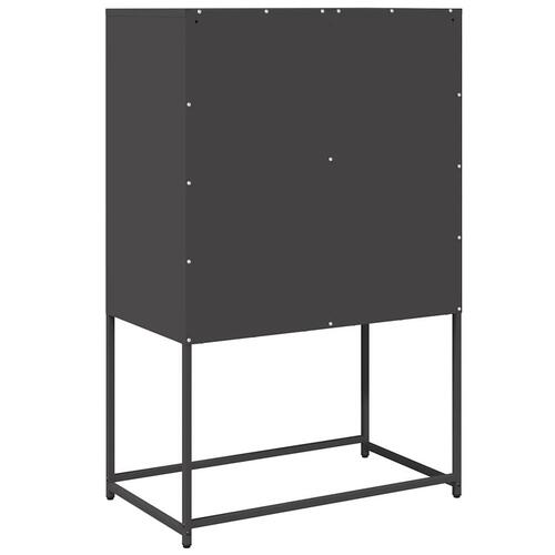 Højskab 68x39x107 cm stål sort