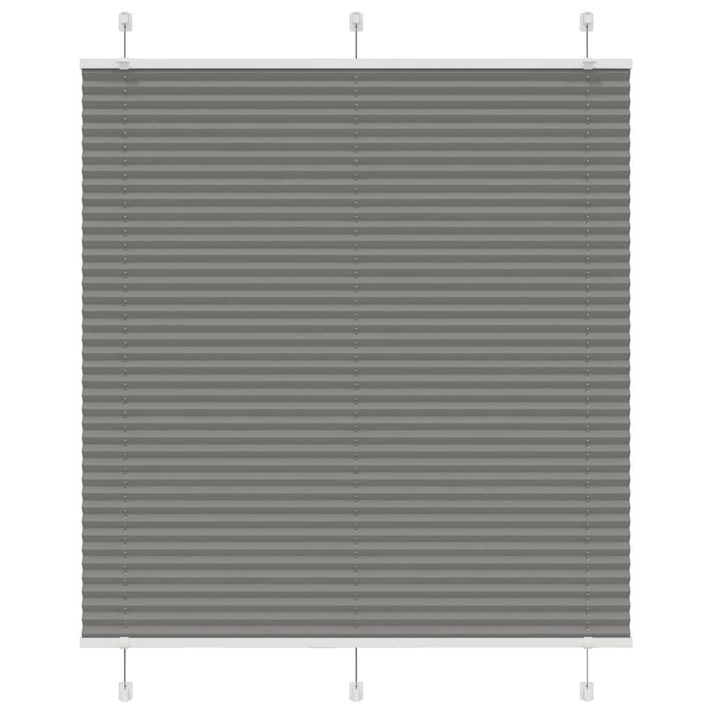 Plisségardin Antracit 115x150 cm Stofbredde 114,4 cm Polyester