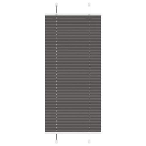 Plisségardin Sort 65x100 cm Stofbredde 64,4 cm Polyester
