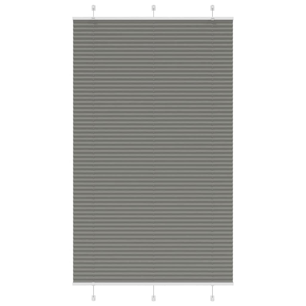 Plisségardin Antracit 115x200 cm Stofbredde 114,4 cm Polyester billede