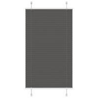 Plisségardin Sort 75x150 cm Stofbredde 74,4 cm Polyester
