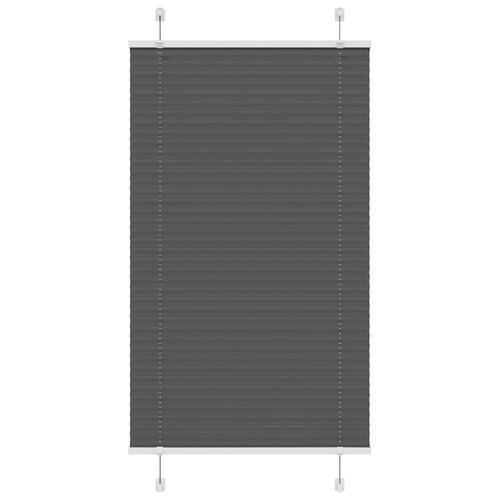 Plisségardin Sort 75x150 cm Stofbredde 74,4 cm Polyester