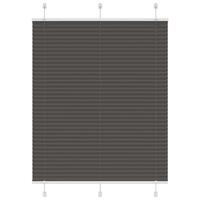 Plisségardin Sort 105x150 cm Stofbredde 104,4 cm Polyester