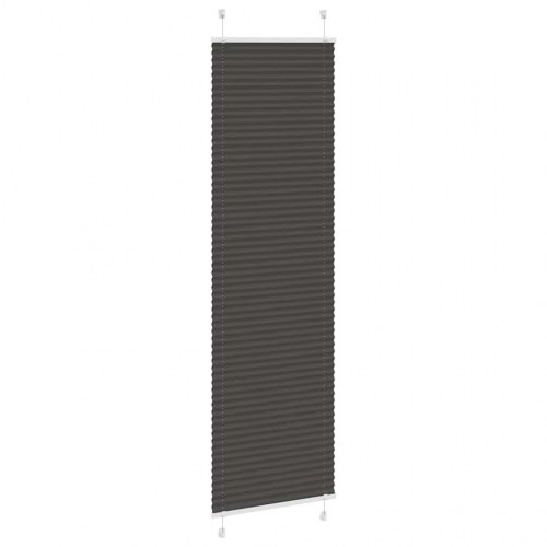 Plisségardin Sort 60x200 cm Stofbredde 59,4 cm Polyester