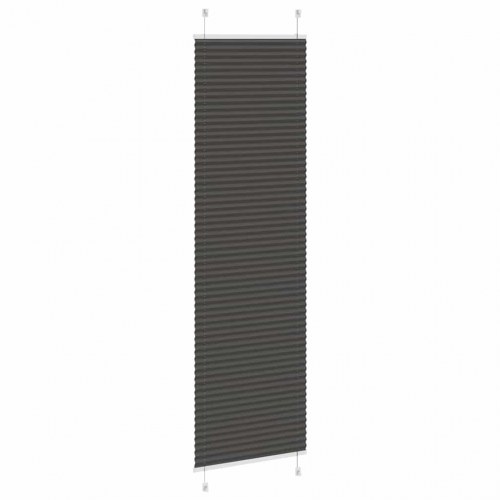 Plisségardin Sort 60x200 cm Stofbredde 59,4 cm Polyester