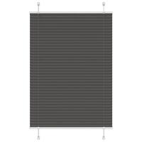 Plisségardin Sort 95x100 cm Stofbredde 94,4 cm Polyester