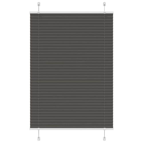 Plisségardin Sort 95x100 cm Stofbredde 94,4 cm Polyester