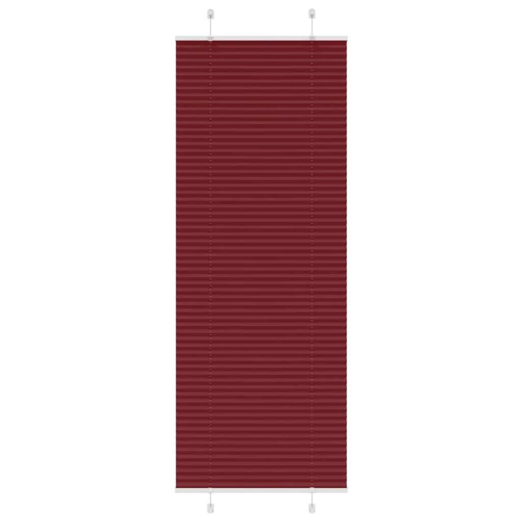 Plisségardin Stofbredde 79,4 Cm Polyester Bordeauxrød - 70 x 200 cm