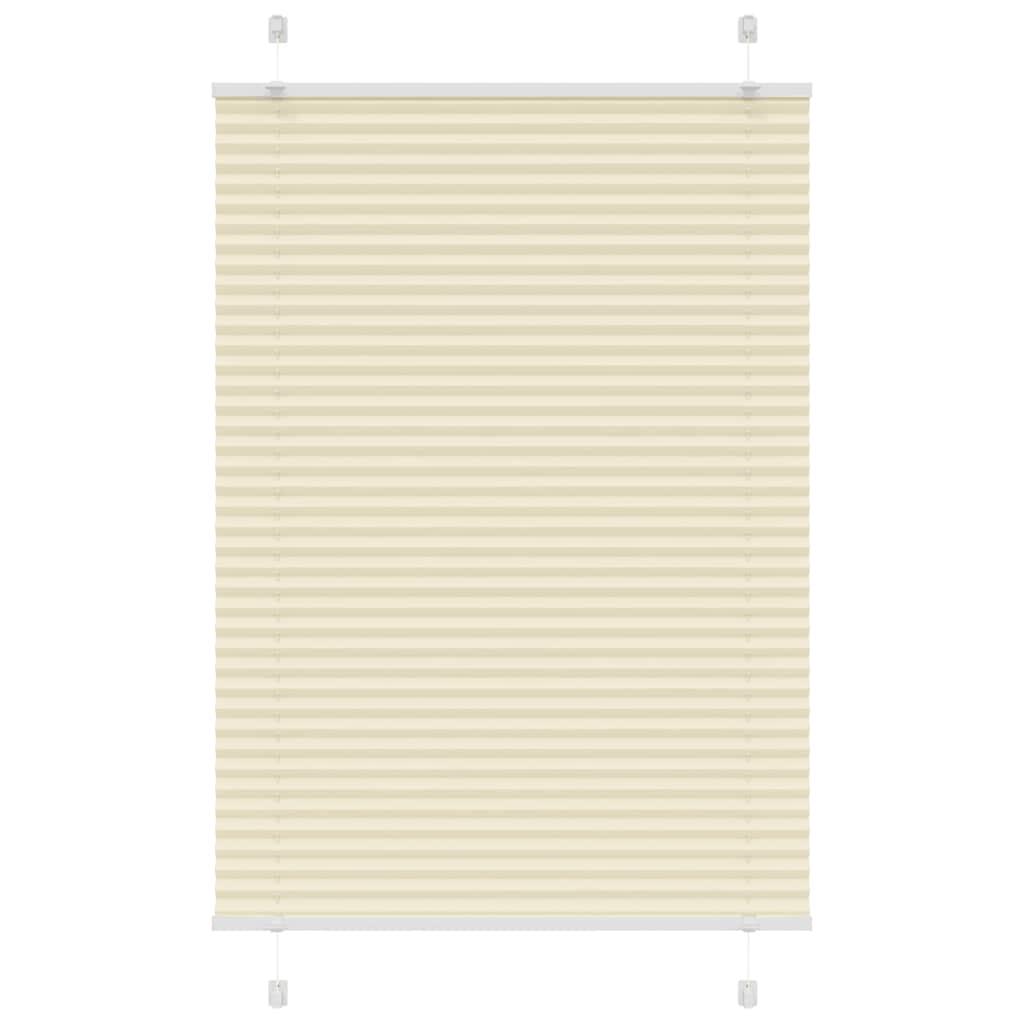 Plisségardin Fløde Stofbredde 64,4 Cm Polyester Creme - 90 x 100 cm