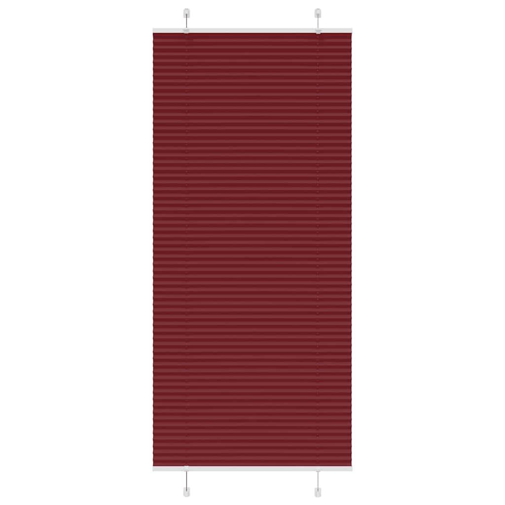 Plisségardin Stofbredde 79,4 Cm Polyester Bordeauxrød - 95 x 200 cm