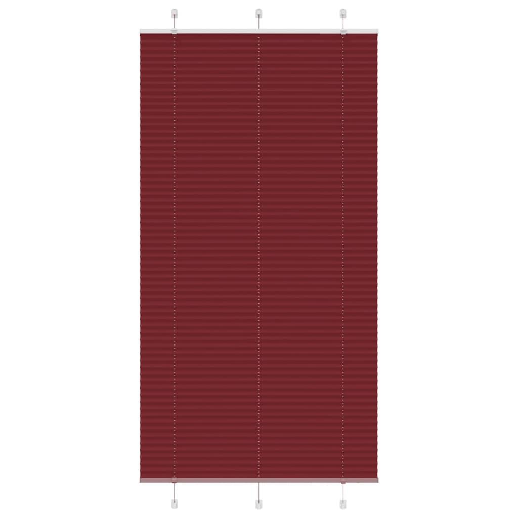 Plisségardin Bordeauxrød 105x200 cm Stofbredde 104,4 cm billede