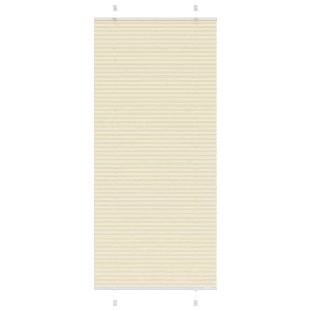 Plisségardin fløde 90x200 cm Stofbredde 89,4 cm Polyester billede