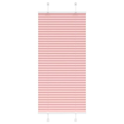 Plisségardin Lyserød 60x150 cm Stofbredde 59,4 cm Polyester
