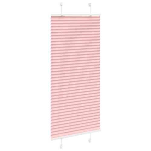 Plisségardin Lyserød 60x150 cm Stofbredde 59,4 cm Polyester