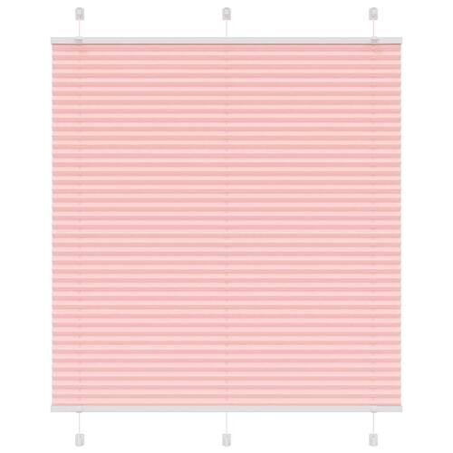 Plisségardin Lyserød 120x100 cm Stofbredde 119,4 cm Polyester