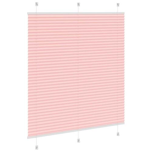 Plisségardin Lyserød 120x100 cm Stofbredde 119,4 cm Polyester