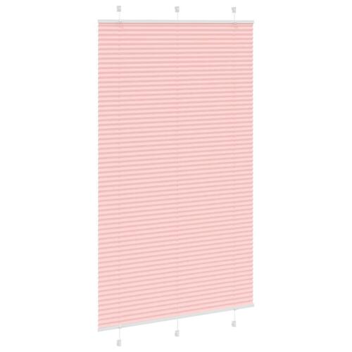 Plisségardin Lyserød 115x200 cm Stofbredde 114,4 cm Polyester