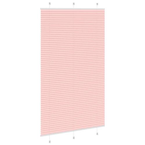 Plisségardin Lyserød 115x200 cm Stofbredde 114,4 cm Polyester