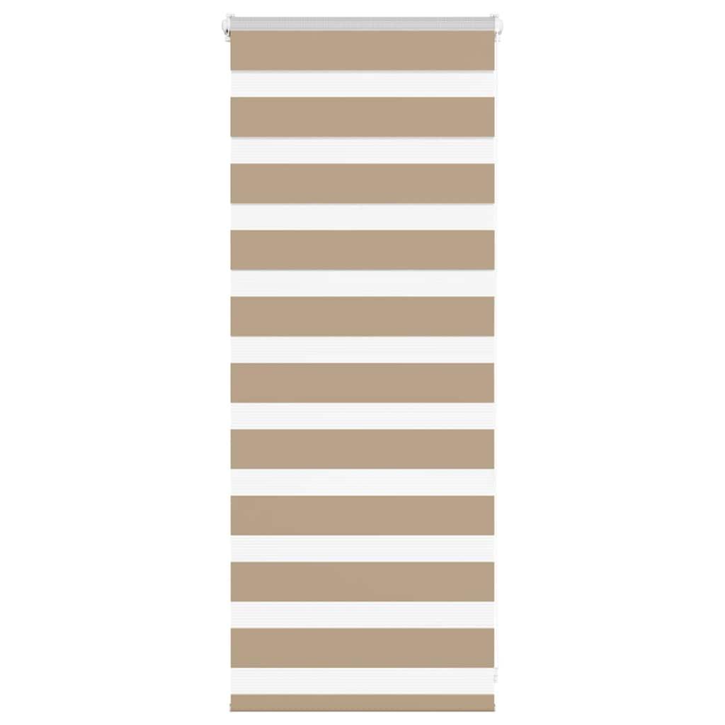 Zebragardin sandbrun 65x100 cm stofbredde 60,9 cm polyester