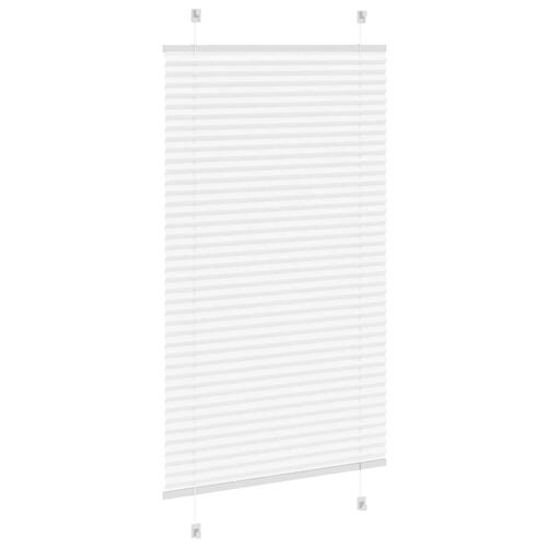 Plisségardin Hvid 75x150 cm Stofbredde 74,4 cm Polyester
