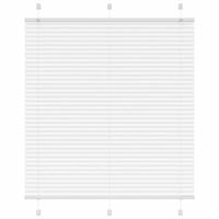 Plisségardin Hvid 120x150 cm Stofbredde 119,4 cm Polyester