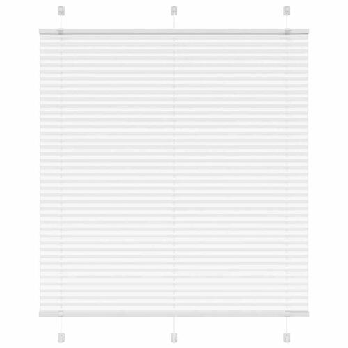 Plisségardin Hvid 120x150 cm Stofbredde 119,4 cm Polyester