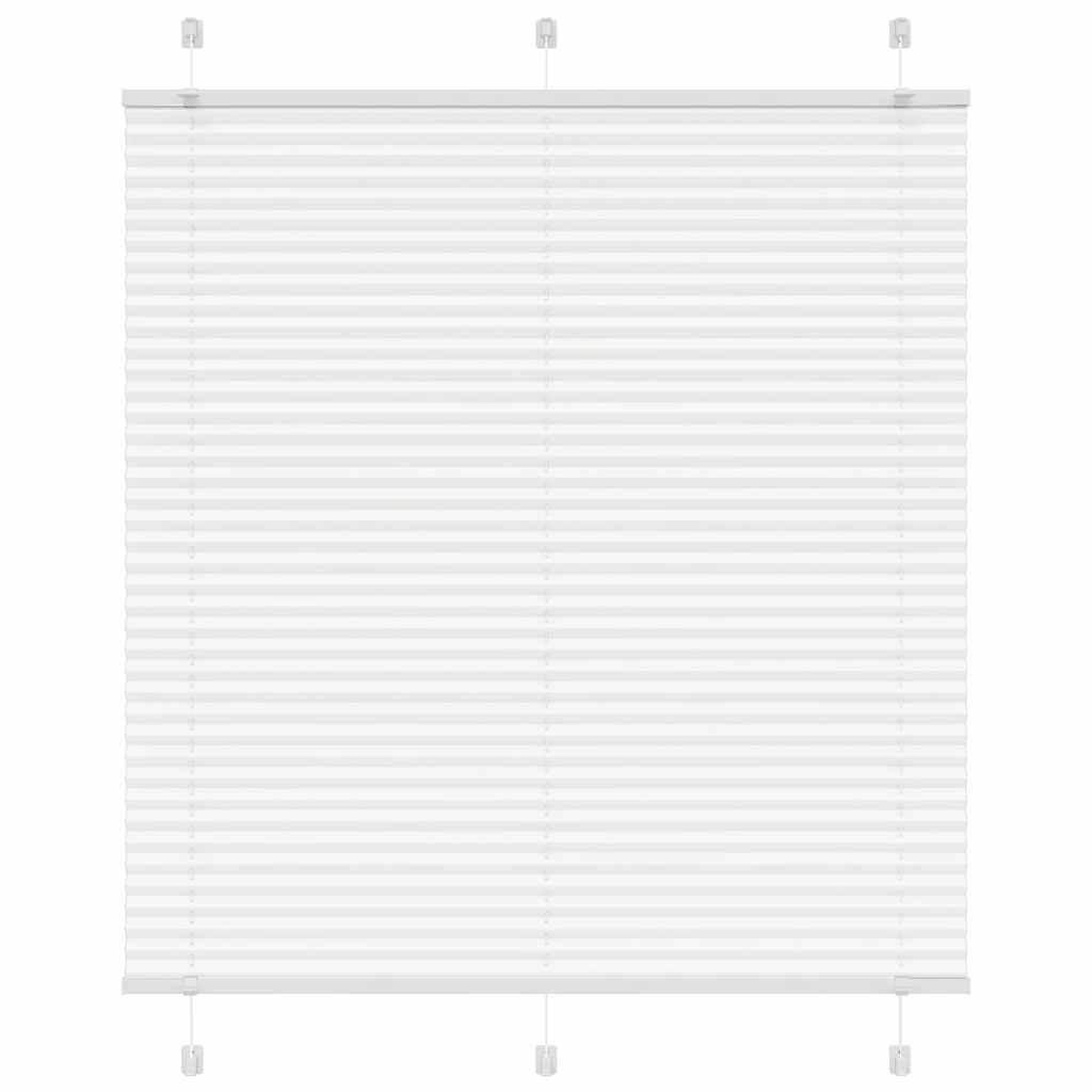 Plisségardin Hvid 120x150 cm Stofbredde 119,4 cm Polyester