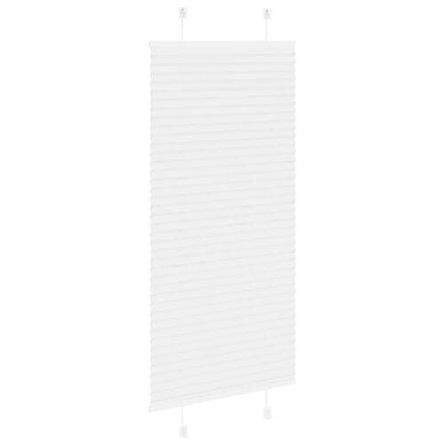 Plisségardin Hvid 65x100 cm Stofbredde 64,4 cm Polyester