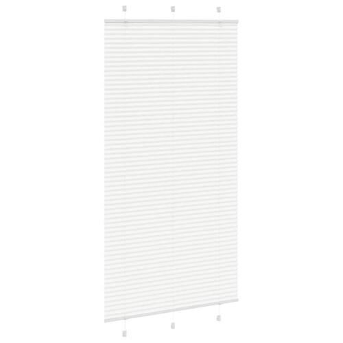 Plisségardin Hvid 110x200 cm Stofbredde 109,4 cm Polyester