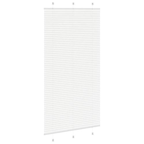 Plisségardin Hvid 110x200 cm Stofbredde 109,4 cm Polyester