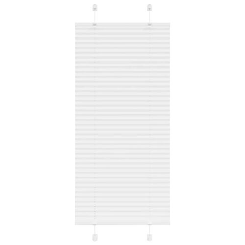 Plisségardin Hvid 55x100 cm Stofbredde 54,4 cm Polyester