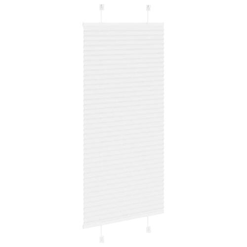 Plisségardin Hvid 55x100 cm Stofbredde 54,4 cm Polyester