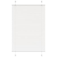 Plisségardin Hvid 85x150 cm Stofbredde 84,4 cm Polyester