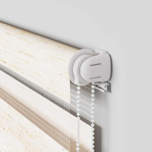 Zebragardin marmorbeige 45x230 cm stofbredde 40,9 cm polyester
