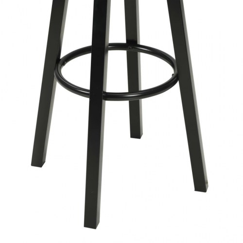 Barstole 2 stk. i kunstlæder - sort, industrielt design