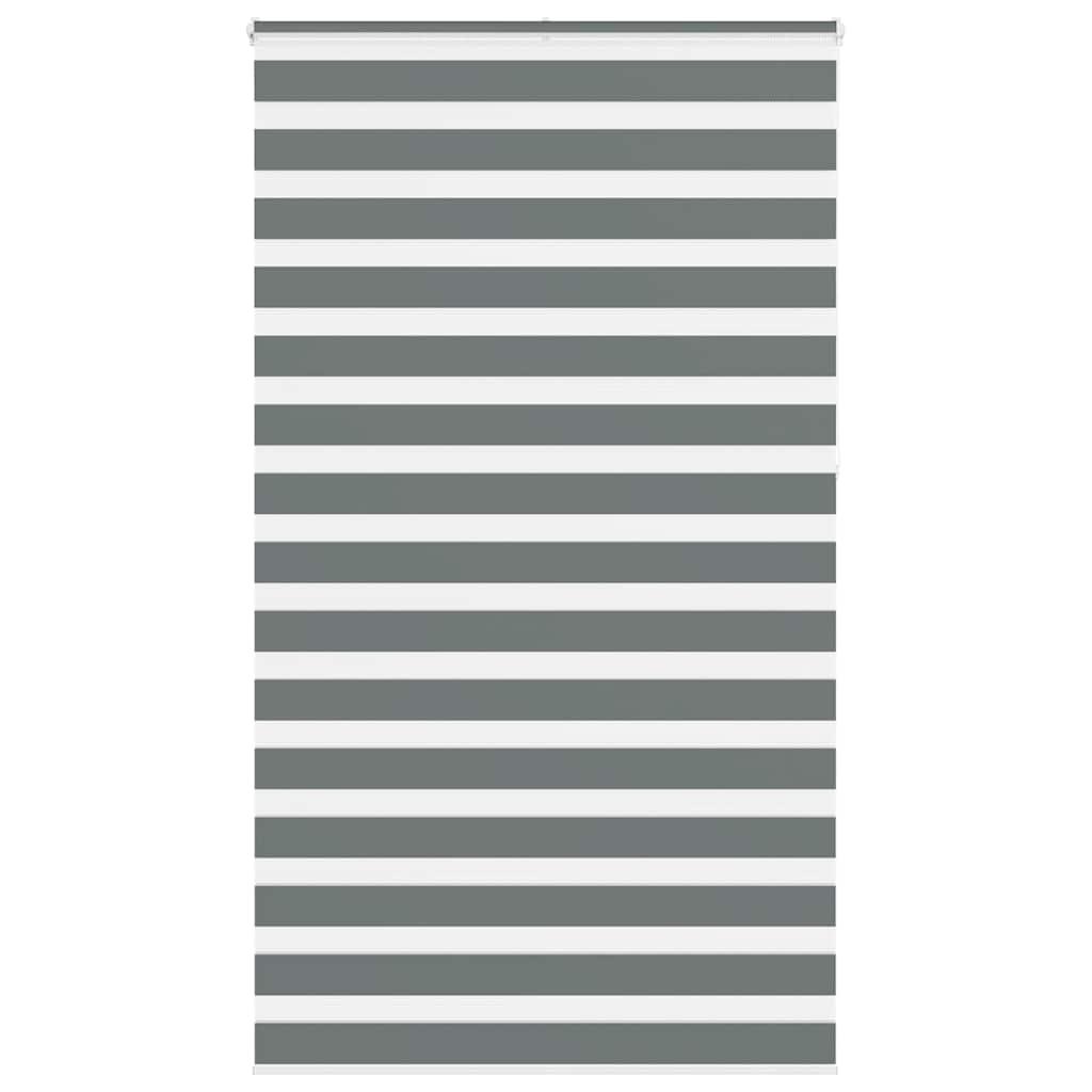 Zebragardin mørkegrå 135x230 cm stofbredde 130,9 cm polyester