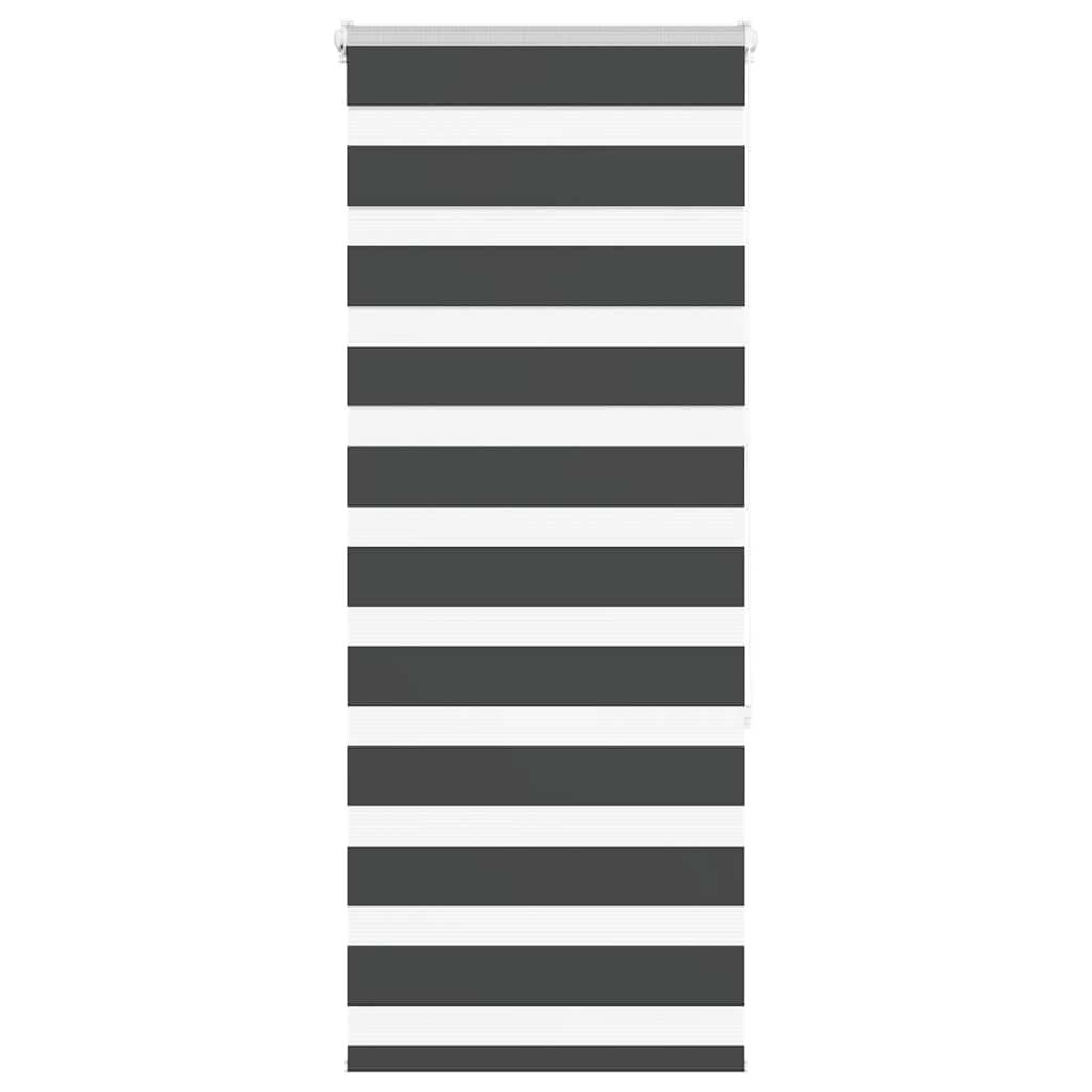 Zebragardin sort 65x150 cm stofbredde 60,9 cm polyester