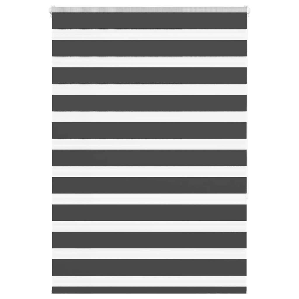 Zebragardin sort 100x150 cm stofbredde 95,9 cm polyester