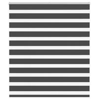 Zebragardin sort 135x150 cm stofbredde 130,9 cm polyester