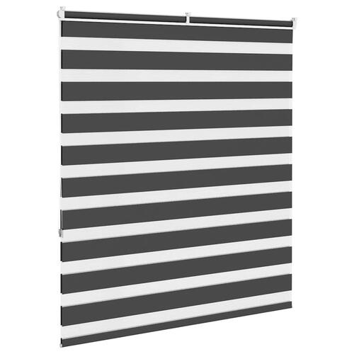 Zebragardin sort 135x150 cm stofbredde 130,9 cm polyester