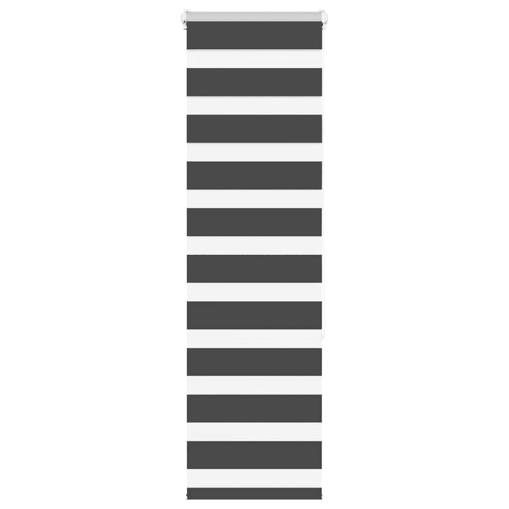 Zebragardin sort 40x150 cm stofbredde 35,9 cm polyester