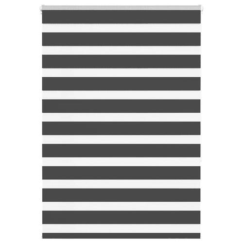 Zebragardin sort 110x150 cm stofbredde 105,9 cm polyester