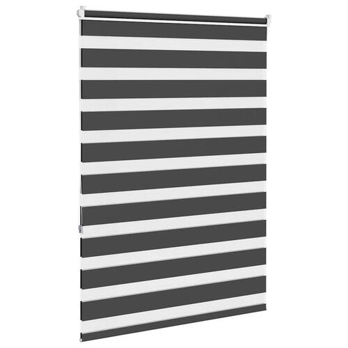 Zebragardin sort 110x150 cm stofbredde 105,9 cm polyester