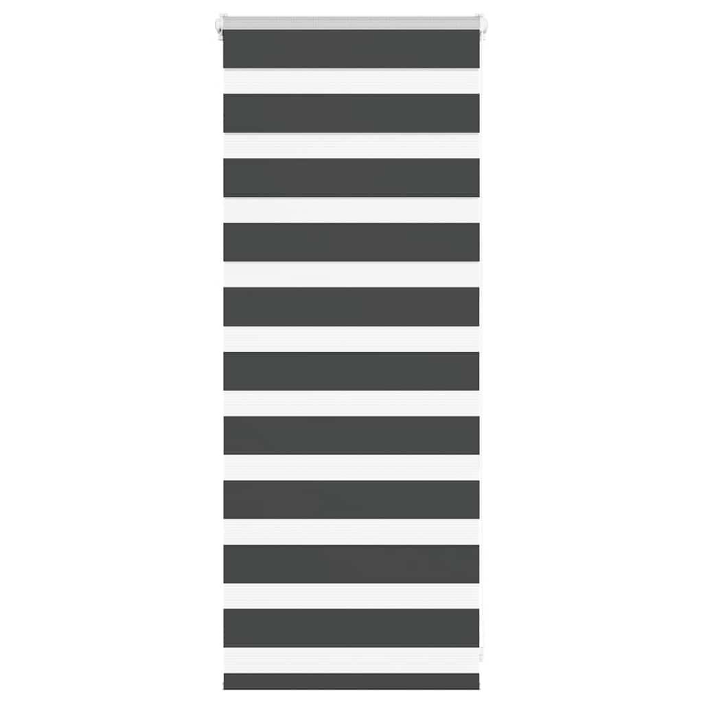 Zebragardin sort 65x100 cm stofbredde 60,9 cm polyester