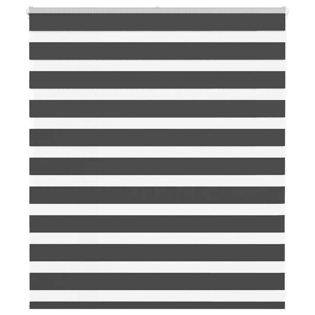 Zebragardin sort 125x100 cm stofbredde 120,9 cm polyester